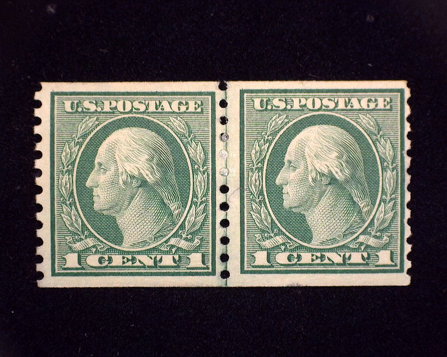 #452 Fresh joint line pair. Mint F/VF H US Stamp