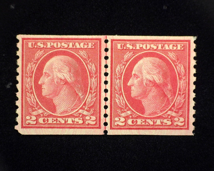 #492 Fresh joint line pair. Mint Vf/Xf LH US Stamp
