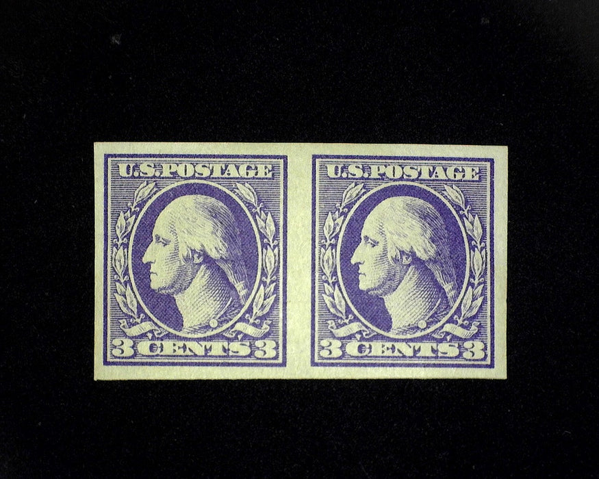 #535 Choice horizontal pair. Mint XF NH US Stamp