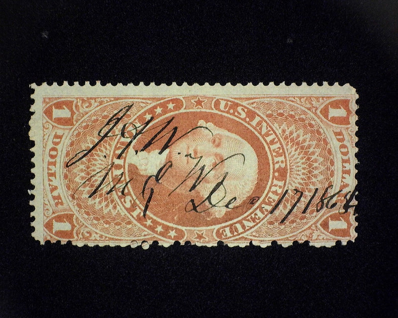 #R72c $1.00 Revenue. F Used - US Stamp