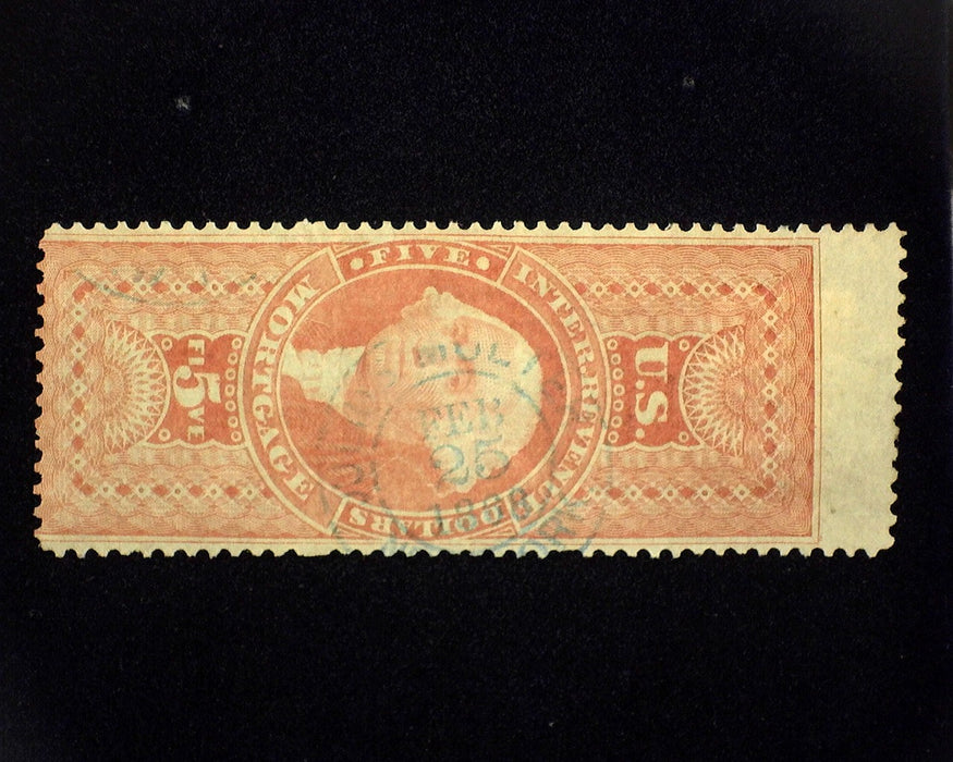 #R91c Used $5.00 Revenue. AVG US Stamp