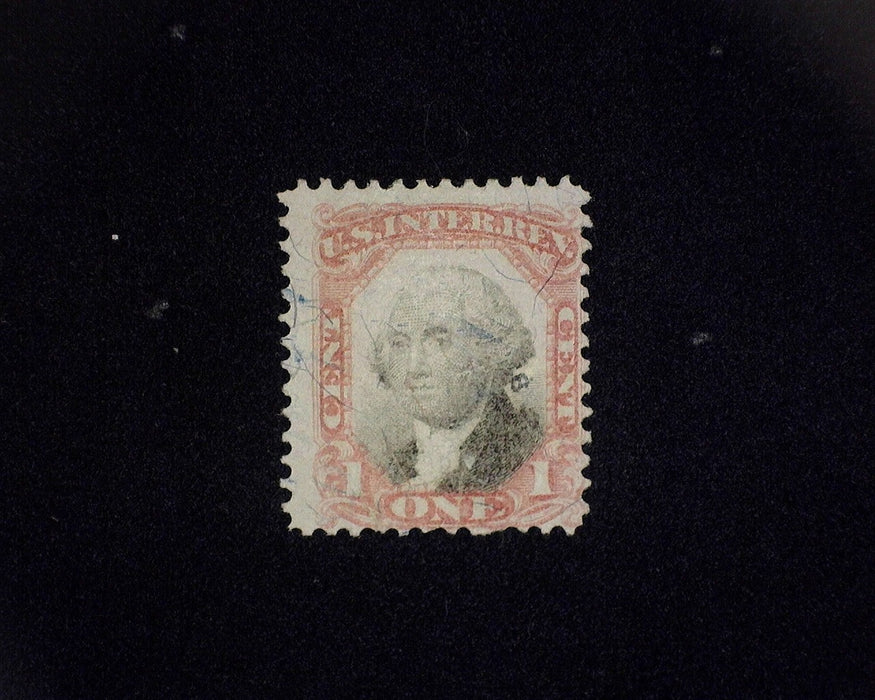 #R134 Used 1 cent Revenue. F US Stamp