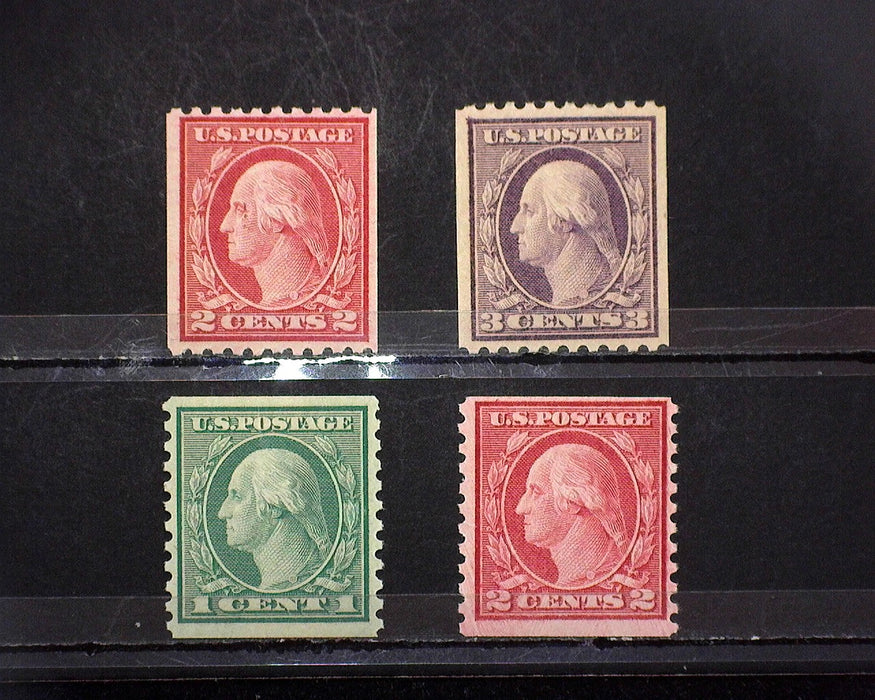 #488, 489, 490, 492 MNH 1916 issue F/VF US Stamp
