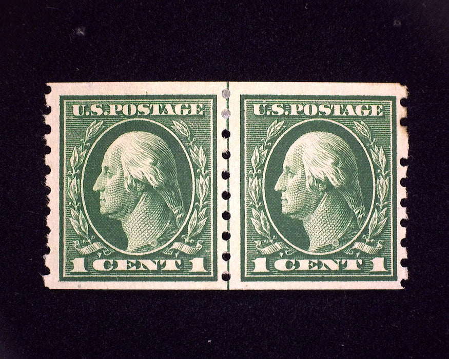 #412 MH Fresh guide line pair. F/VF US Stamp