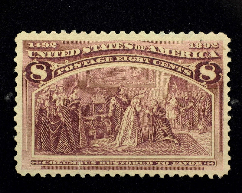 #236 8c Columbian Mint XF No gum - US Stamp