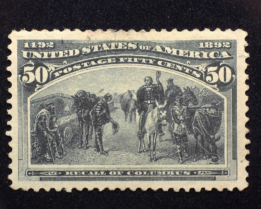 #240 Mint. No gum small thin. Outstanding appearing stamp with huge margins. XF/S US Stamp