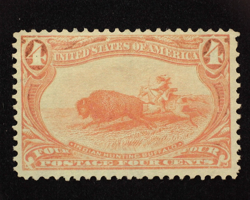 #287 4 Cent Trans Mississippi Mint No gum Vf/Xf US Stamp