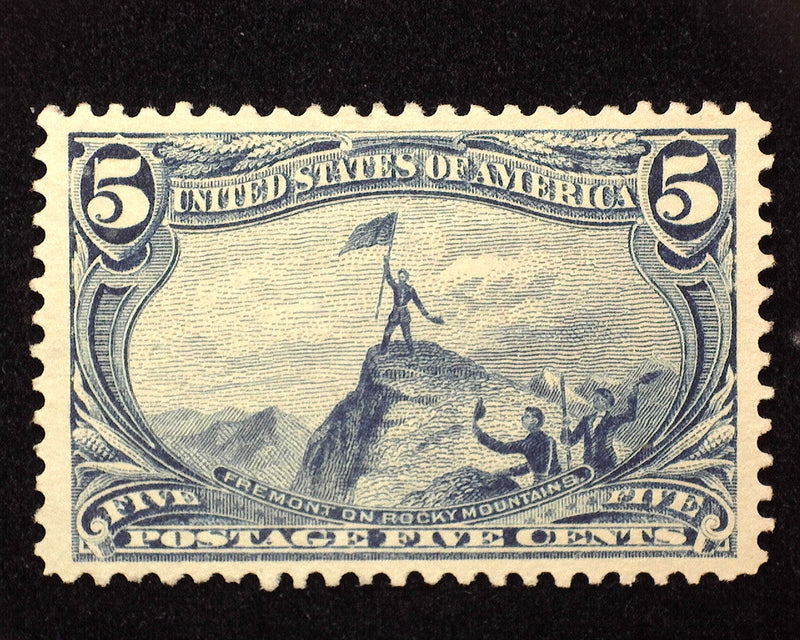 #288 5c Trans Mississippi Mint XF No gum - US Stamp