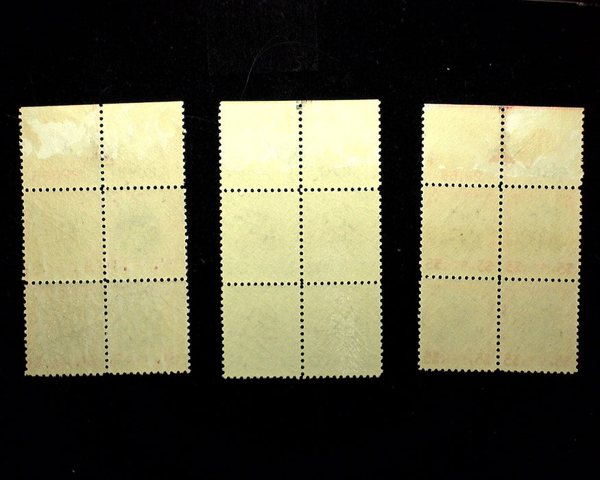 #832-834 One Dollar - Five Dollar Prexy plate blocks choice arrow margin blocks XF MNH US Stamp