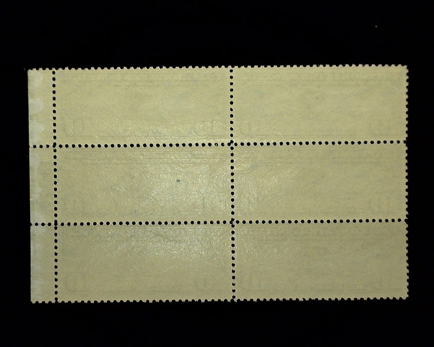 #C10 10 Cent Lindberg Plate Block Mint Vf/Xf NH US Stamp