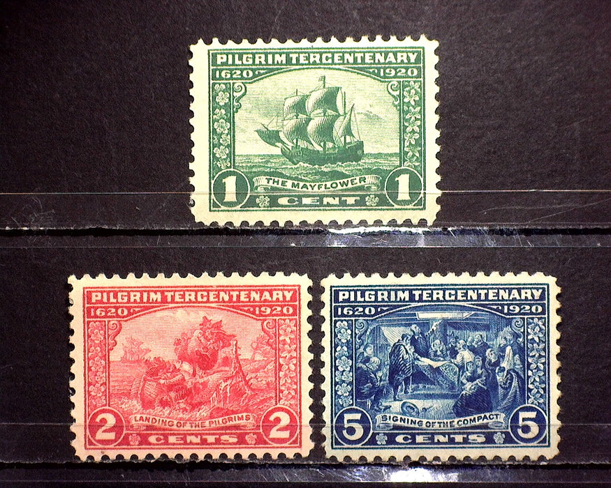 #548 - 550 Mint VF LH US Stamp