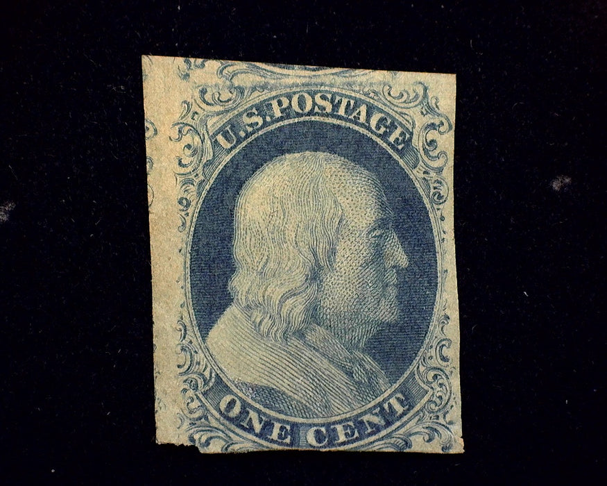 #9 3 margin stamp with O.G. corner crease. Mint F US Stamp