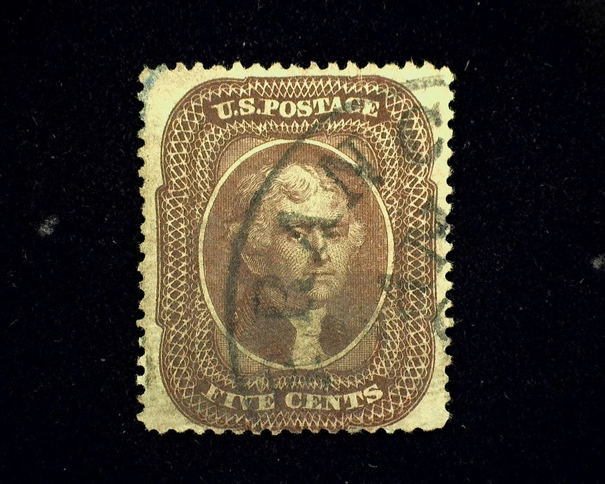 #30a Deep color faint town cancel. Used F/VF US Stamp