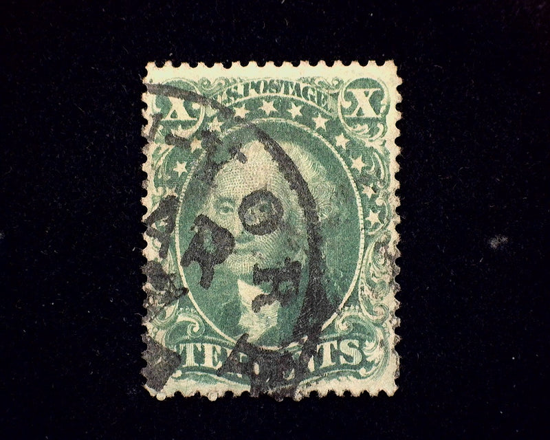 #32 10c Green Fresh. VF Used - US Stamp