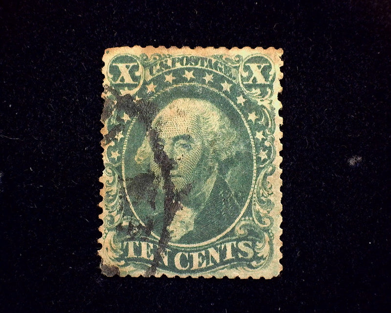 #32 10c Green Filler VF Used - US Stamp