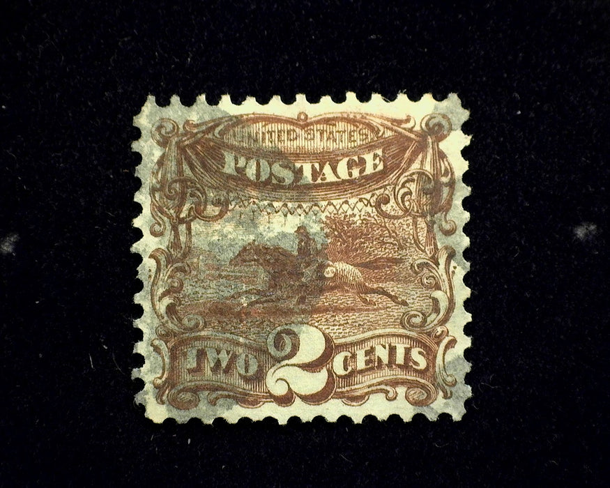 #113 Tiny thin. Used XF US Stamp