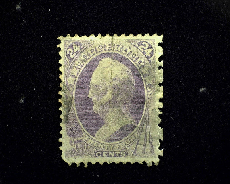 #162 Vertical crease. F/VF Used - US Stamp