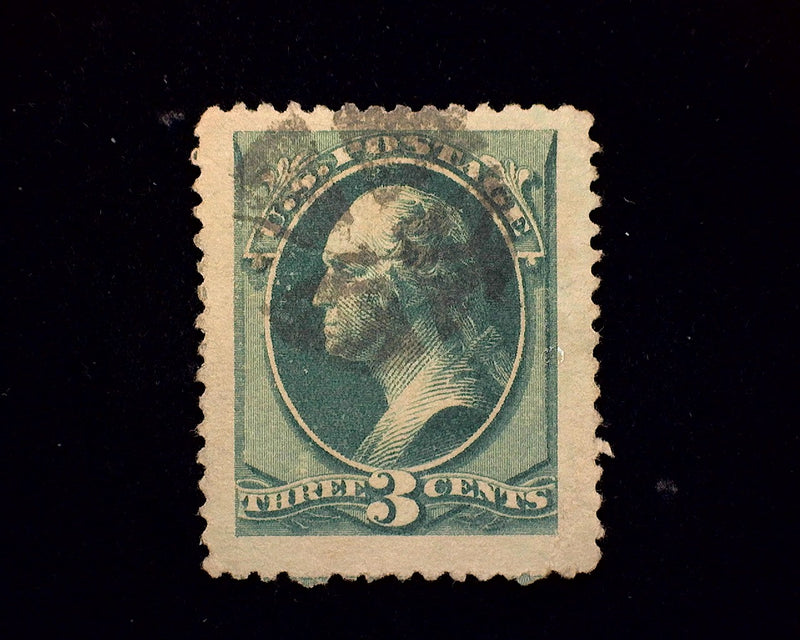 #184 Outstanding "Jumbo" margin stamp. XF Used - US Stamp