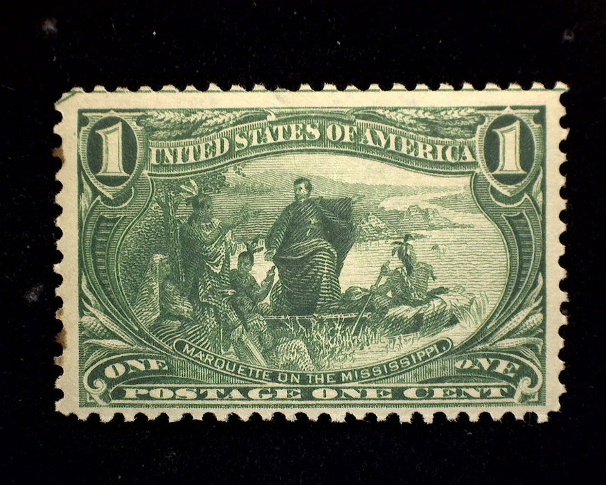 #285 1 cent Trans Mississippi Mint F/VF NH US Stamp