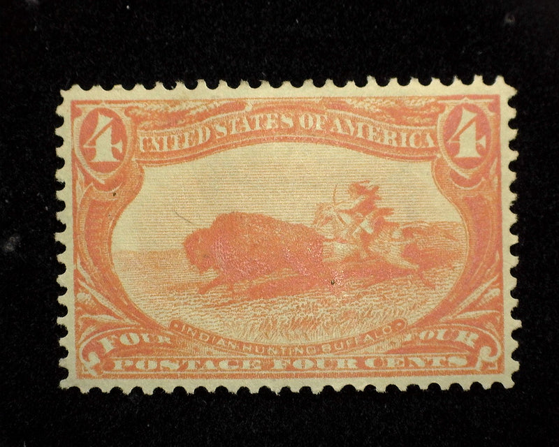 #287 4c Trans Mississippi Mint XF H - US Stamp