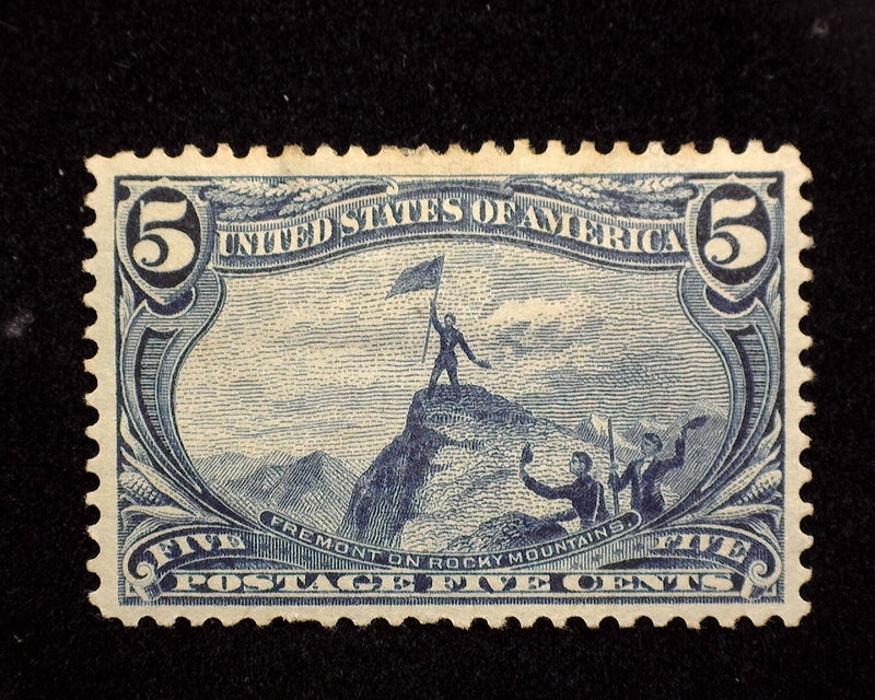 #288 5c Trans Mississippi Mint Vf/Xf H - US Stamp