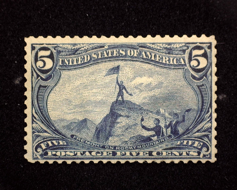 #288 5c Trans Mississippi Reperf and regummed. Mint F/VF - US Stamp