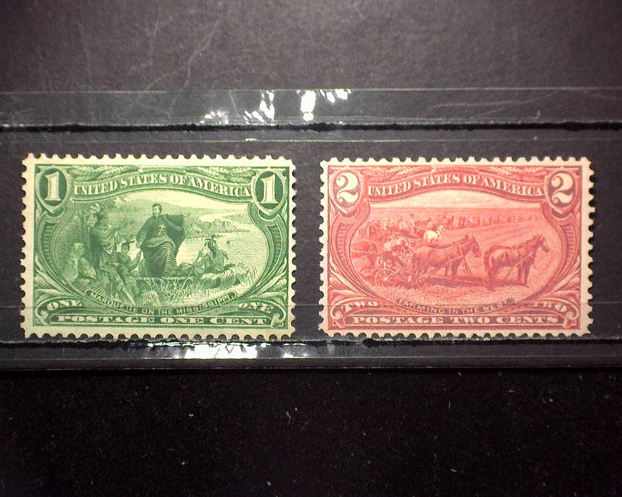 #285, 286 No gum F/VF Mint US Stamp