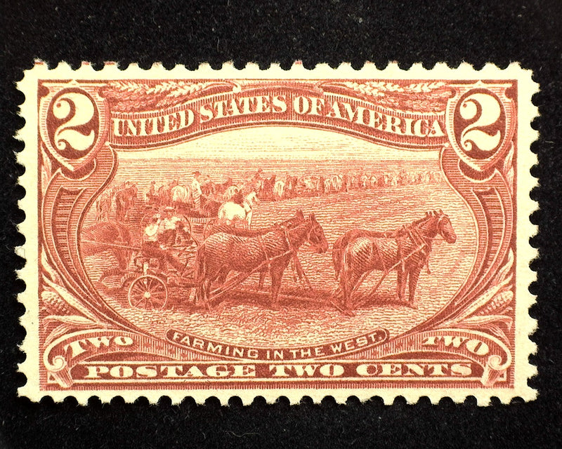 #286 2c Trans Mississippi Mint XF No gum - US Stamp
