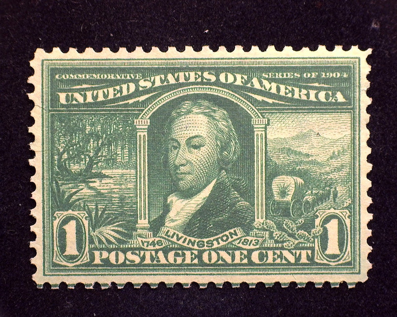 #323 1c Louisiana Purchase Mint XF/Sup No gum - US Stamp