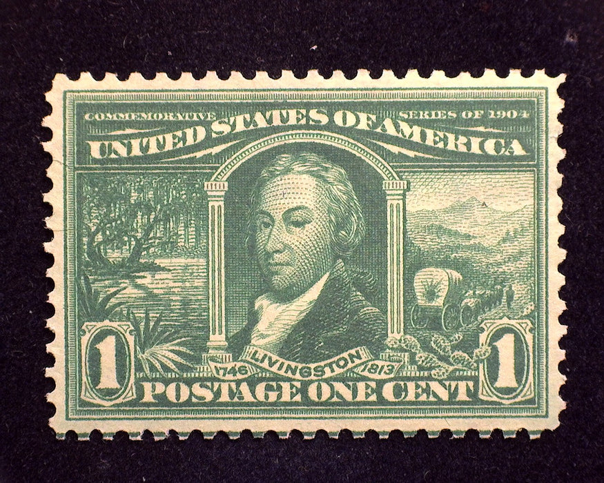 #323 1 cent Louisiana Purchase No gum. Mint XF/Sup US Stamp