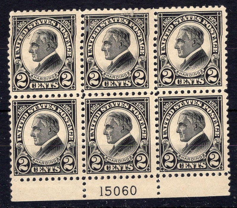 #610 Plate block #15060 F H Mint US Stamp