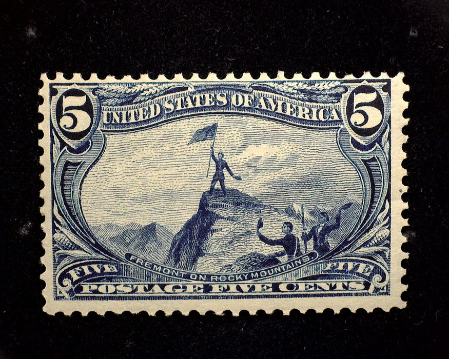 #288 5 cent Trans Mississippi F LH Mint US Stamp