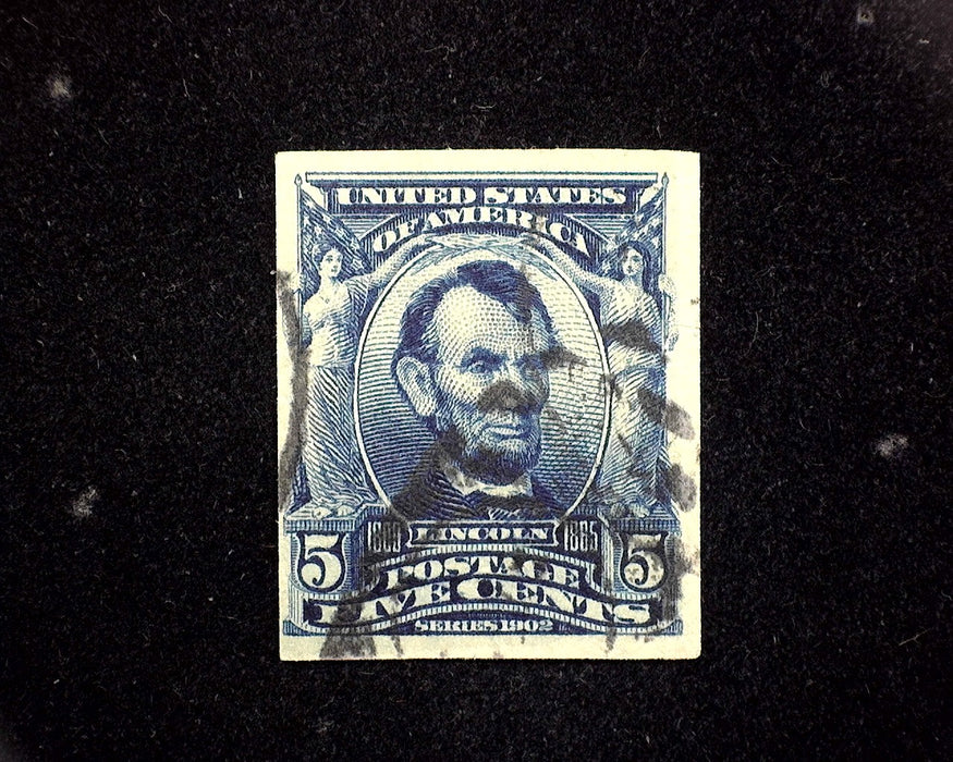 #315 Lincoln Imperforate VF Used US Stamp