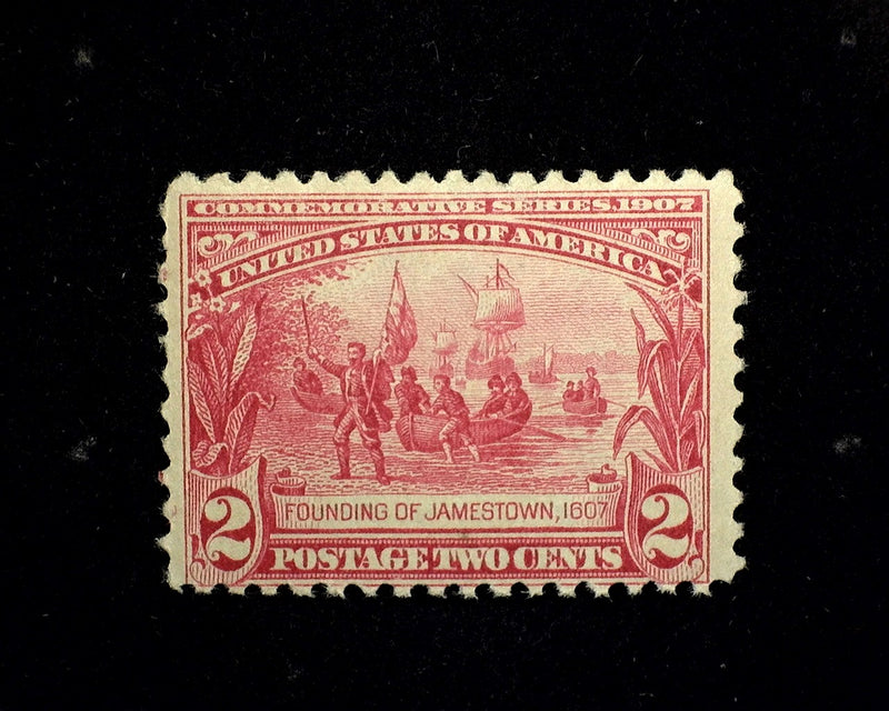 #329 2 cent Jamestown F NH Mint US Stamp