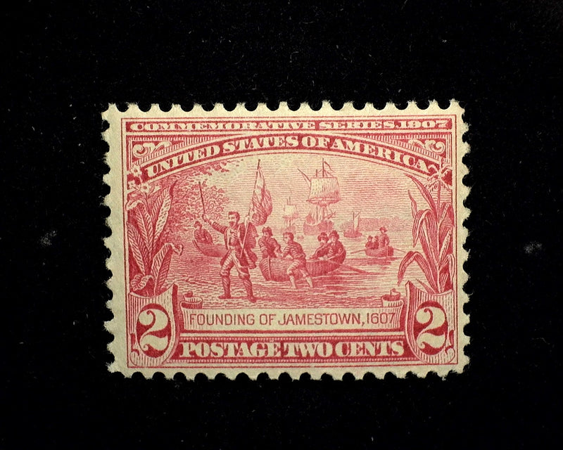 #329 2c Jamestown Mint VF NH - US Stamp