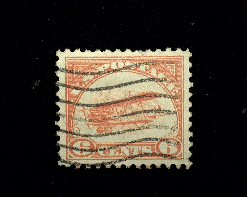 #C1 6c Airmail Choice used stamp. XF Used - US Stamp