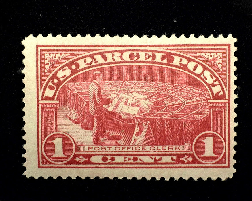 #Q1 1 cent Parcel Post VF LH Mint US Stamp