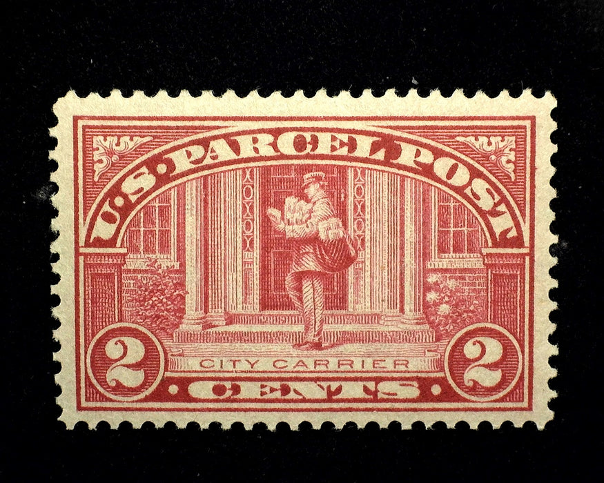 #Q2 2 cent Parcel Post Vf/Xf LH Mint US Stamp