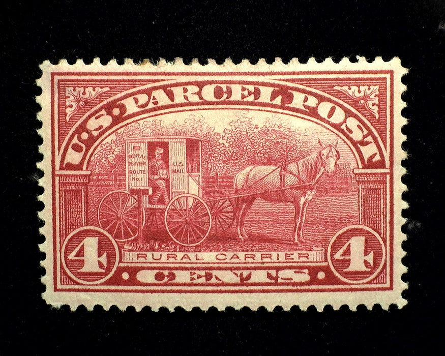 #Q4 4 cent Parcel Post Vf/Xf H Mint US Stamp