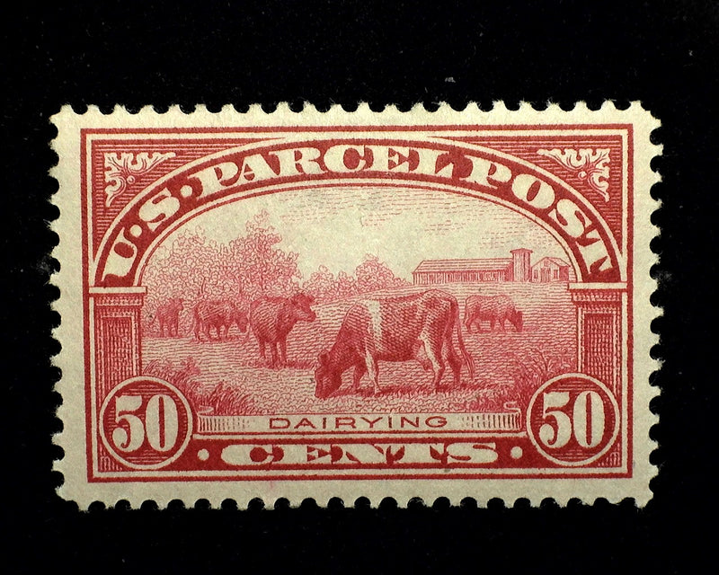 #Q10 50c Parcel Post XF LH Mint Large margins - US Stamp