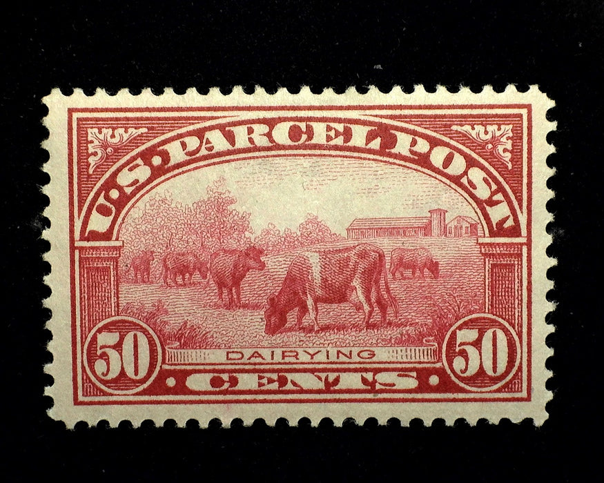 #Q10 50 cent Parcel Post XF LH Mint Large margins US Stamp