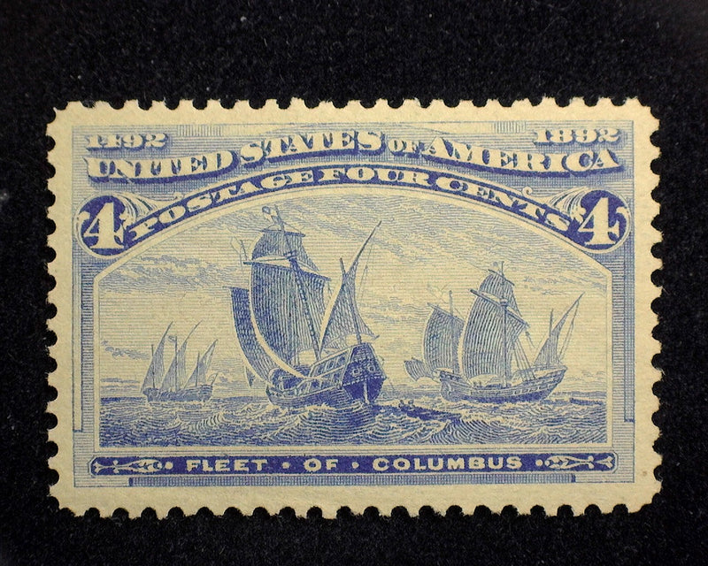 #233 4c Columbian Very choice large margin stamp. Great color a Beauty! Mint XF NH - US Stamp
