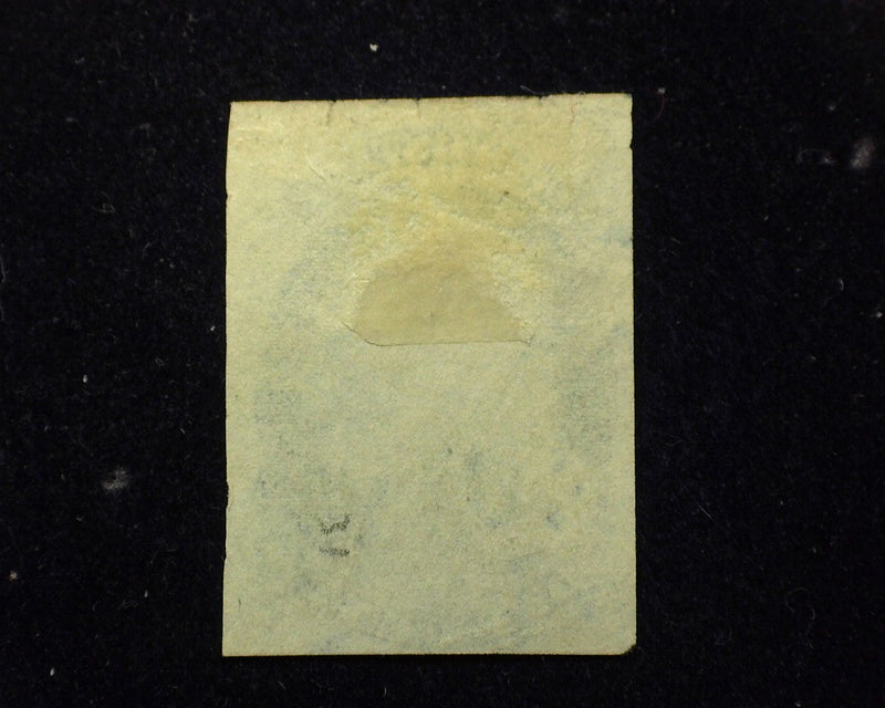 #7 1c Blue. Three margin stamp with faint cancel. F/VF Used - US Stamp