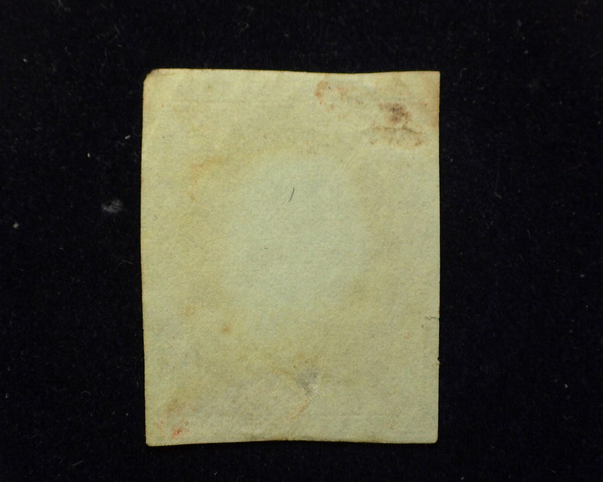 #10 Used Extremely faint cancel on 4 margin stamp. Pin head thin. Vf/Xf US Stamp