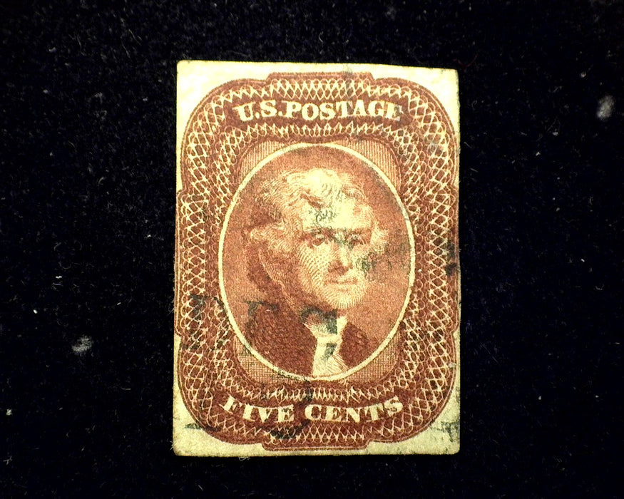 #12 Just 4 margin stamp. Good color and faint cancel. Used VF US Stamp