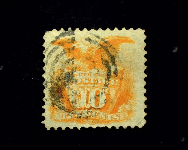 #116 Faint corner perf crease. Circle Cancel. Vf/Xf Used - US Stamp
