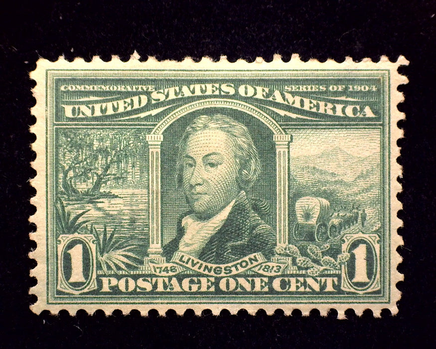 #323 Mint 1 Cent Louisiana Purchase Vf/Xf H US Stamp