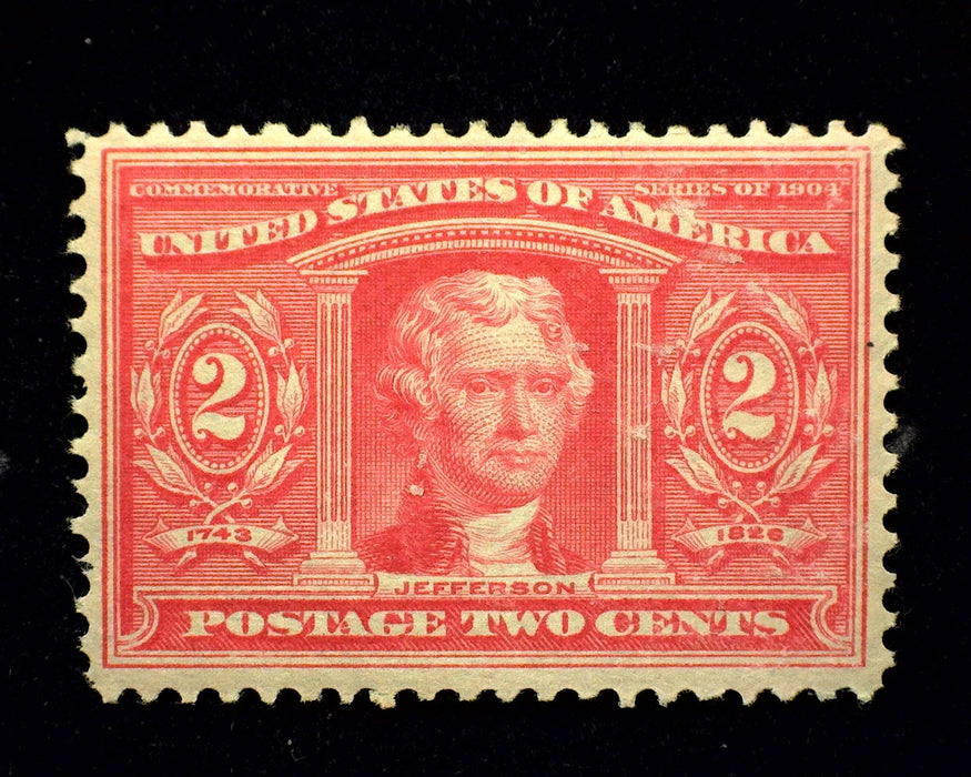 #324 2 cent Louisiana Purchase Mint Vf/Xf LH US Stamp