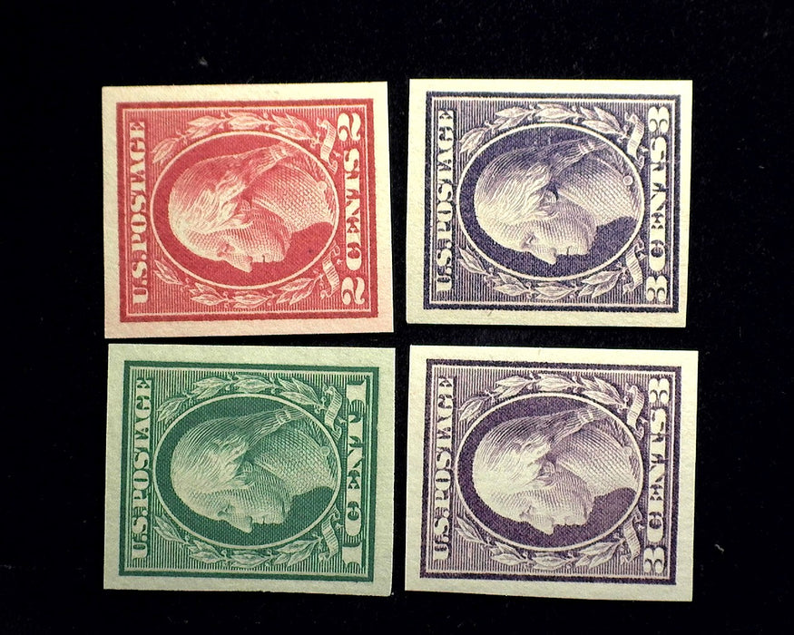 #481 - 484 Mint 1917 Issue Imperforate Choice set. XF NH US Stamp