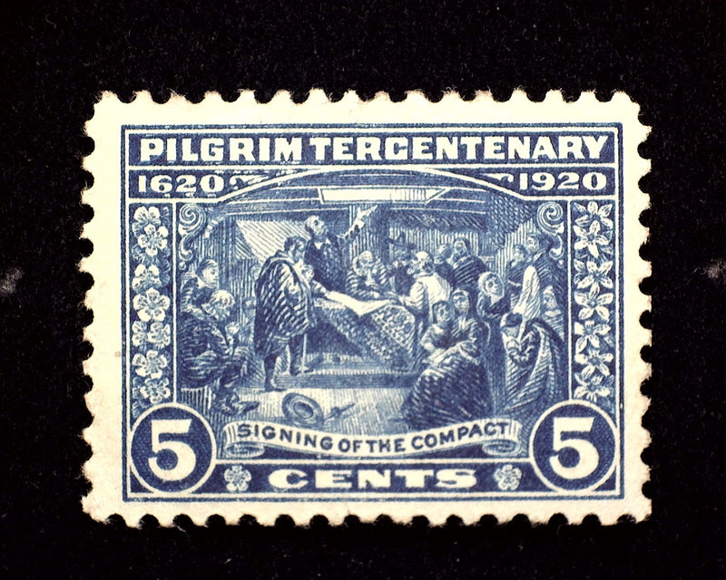 #550 5c Pilgrim Mint Vf/Xf LH US Stamp